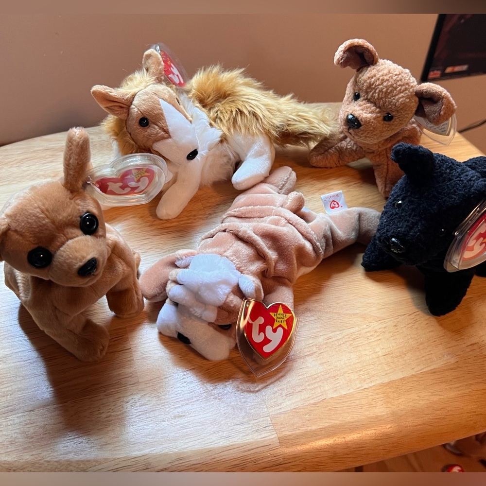 Ty Beanie Babies Bundle of Dogs (5)